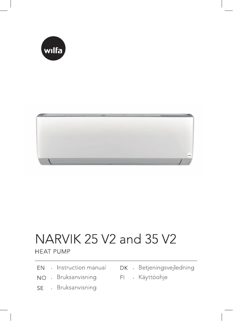 Page n°1 - Manuel utilisateur Wilfa Narvik 25 V2