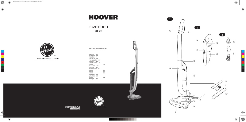 Página 1 del manual Manual de usuario Hoover FreeJet FJ180WG2 011