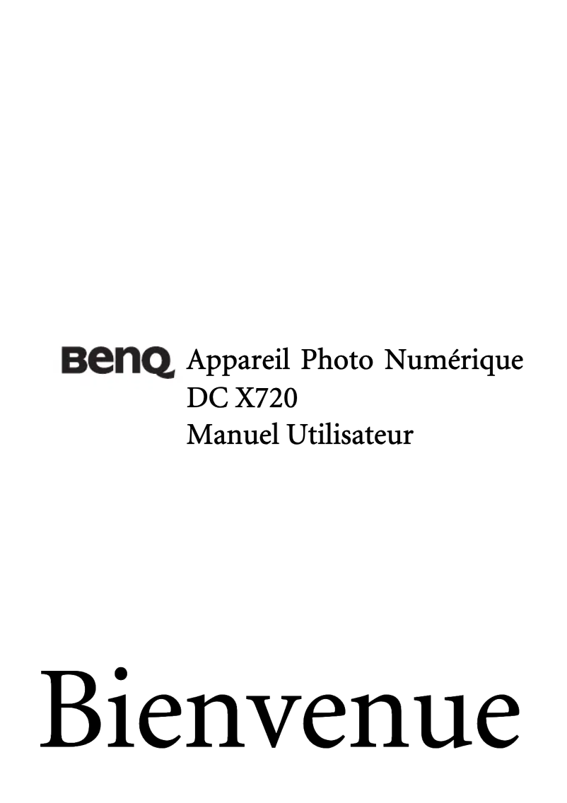 Image de la première page du manuel de l'appareil DC X720