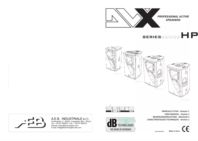 Página 1 del manual Manual de usuario DB Technologies DVX D10 HP