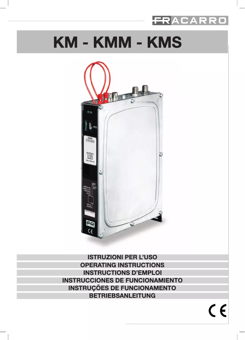 Image de la première page du manuel de l'appareil KMS