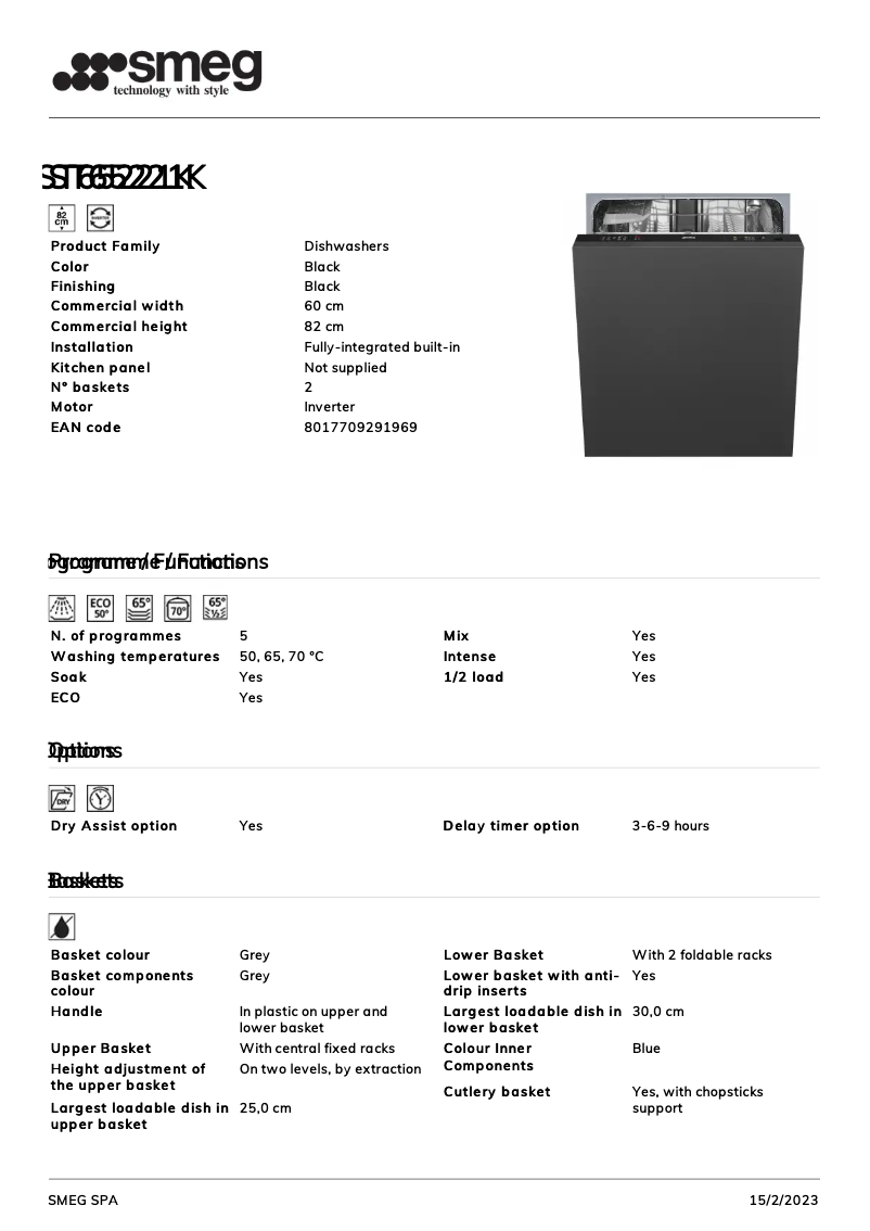 Image de la première page du manuel de l'appareil ST65221K