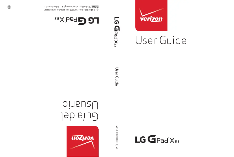Image de la première page du manuel de l'appareil The G Pad X8.3