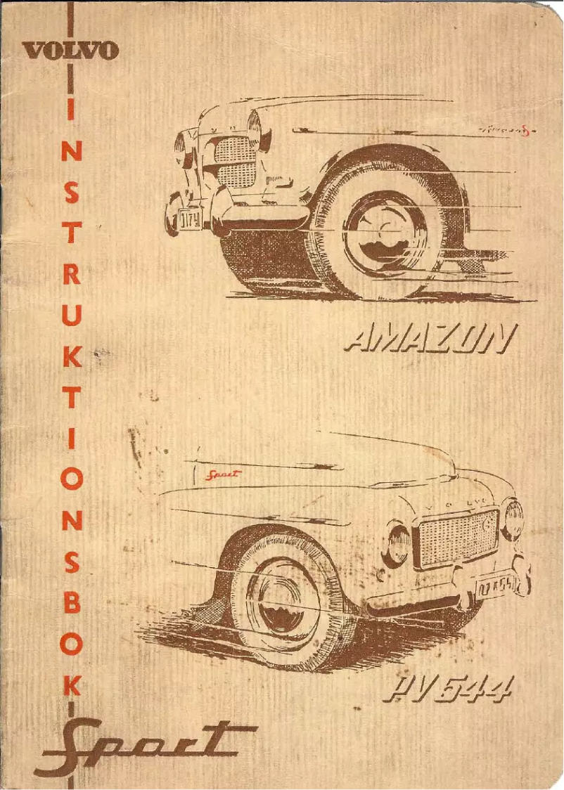 Page 1 de la notice Manuel utilisateur Volvo PV 544 (1958)