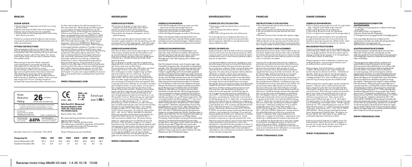 Image de la première page du manuel de l'appareil Motorplugs