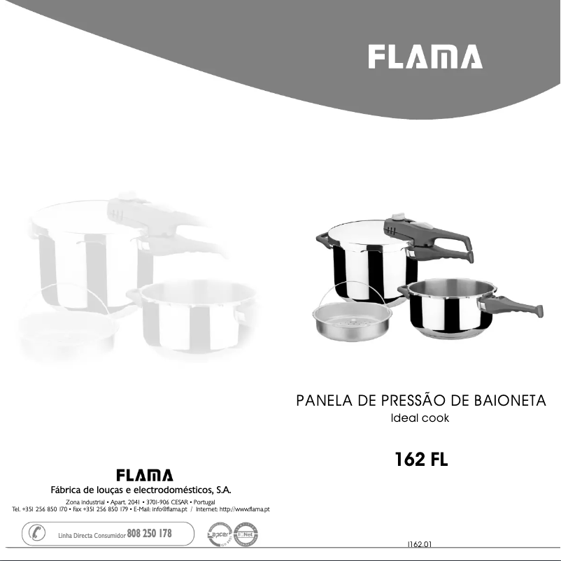 Page n°1 - Manuel utilisateur Flama 162FL