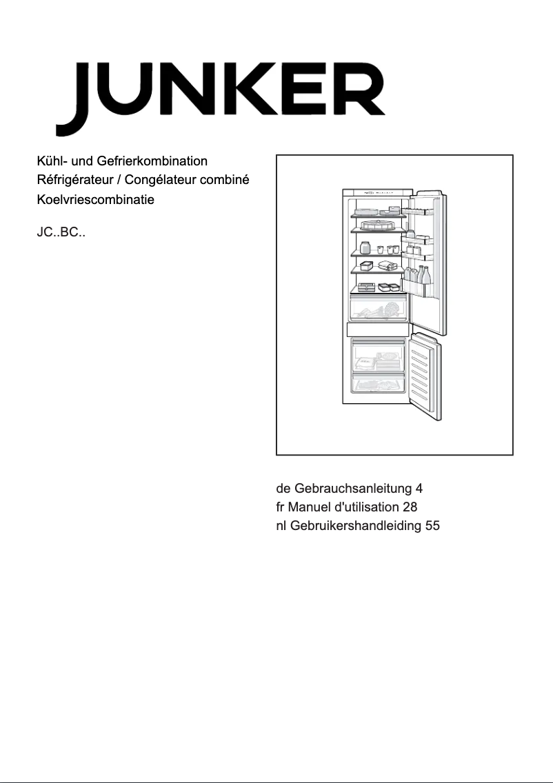 Page 1 de la notice Manuel utilisateur Junker JC87BBSE0