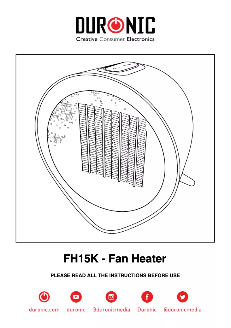 Image de la première page du manuel de l'appareil FH15K