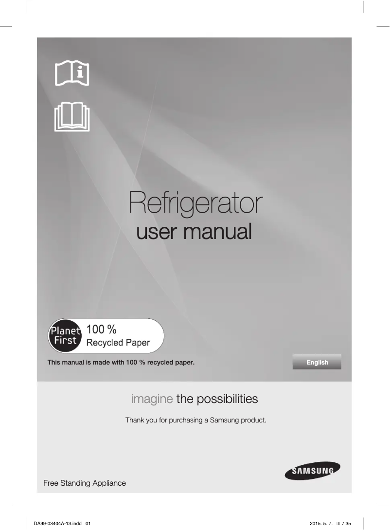 Image de la première page du manuel de l'appareil RFG28MESL
