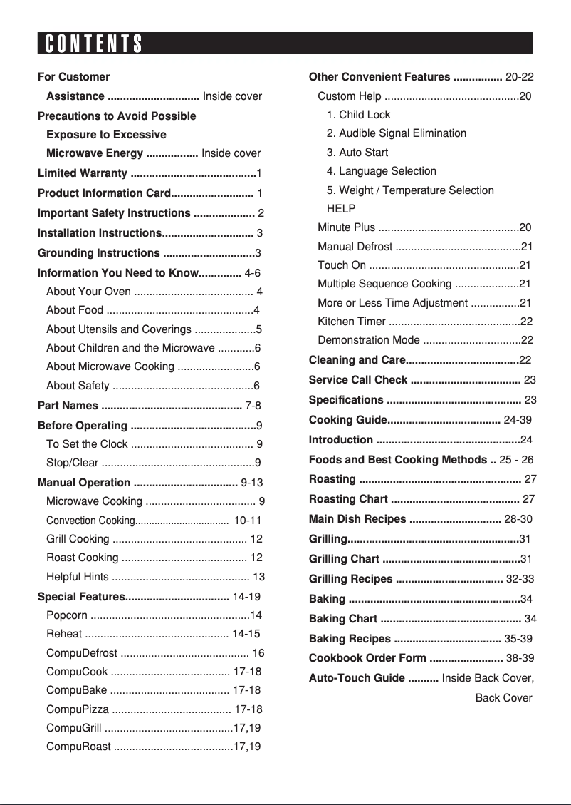 Page 1 de la notice Manuel utilisateur Sharp R-820BK