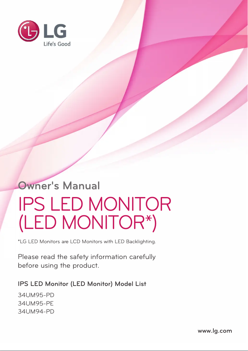 Image de la première page du manuel de l'appareil 34UM94-P