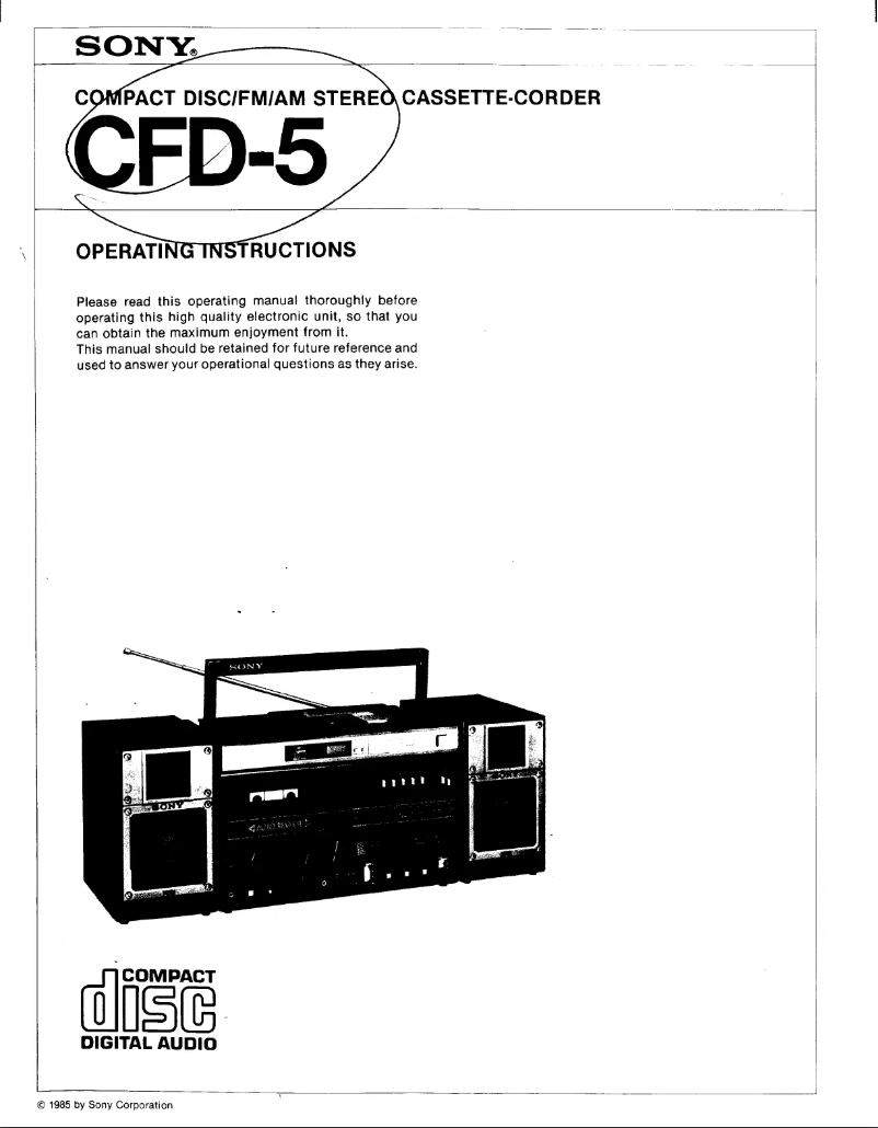 Imagen de la primera página del manual del dispositivo CFD-5