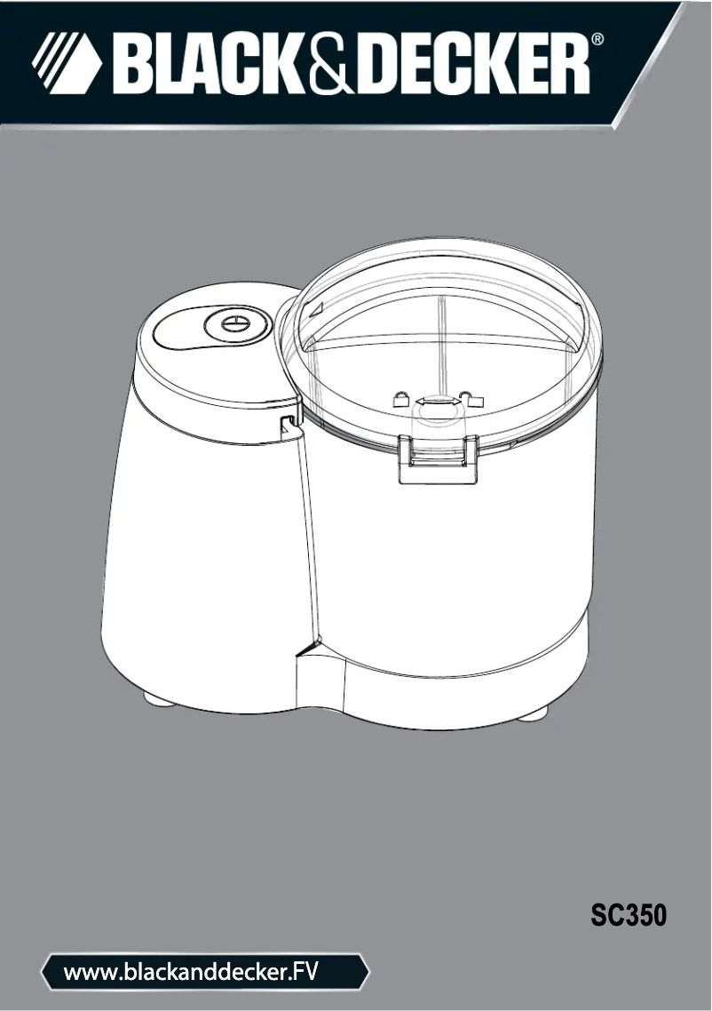 Page 1 de la notice Manuel utilisateur Black & Decker SC350