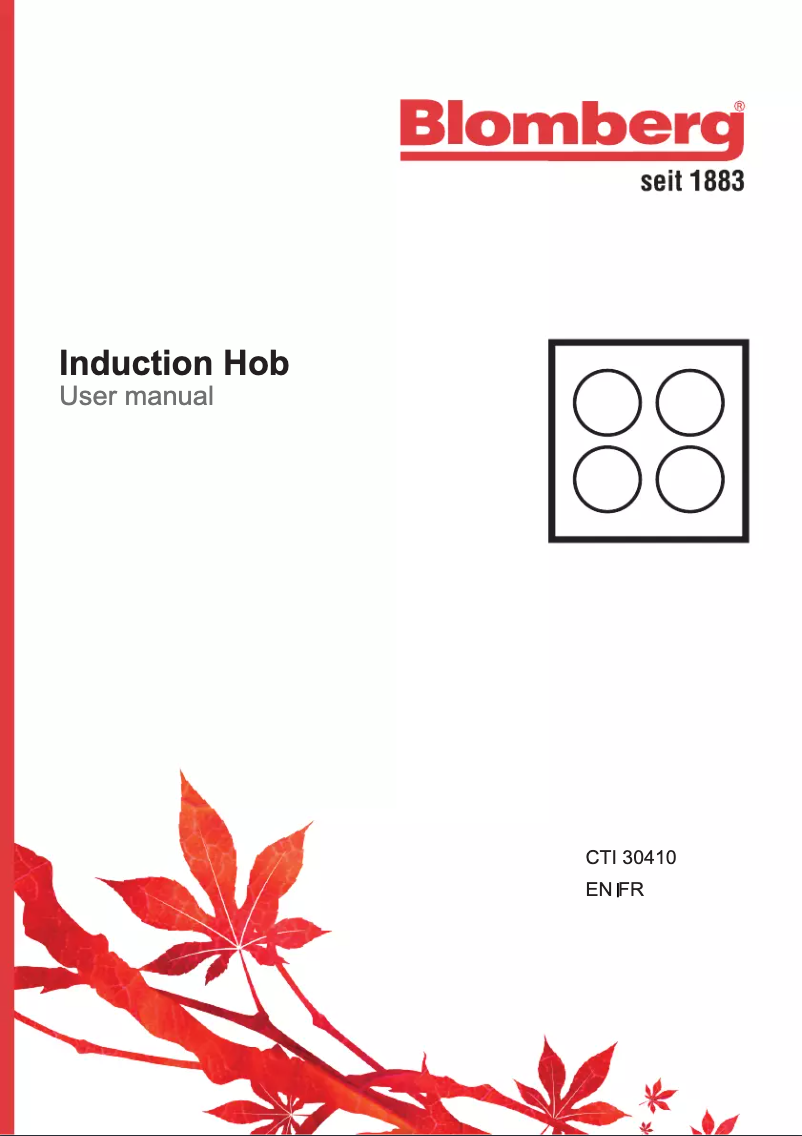 Page n°1 - Manuel utilisateur Blomberg CTI30410