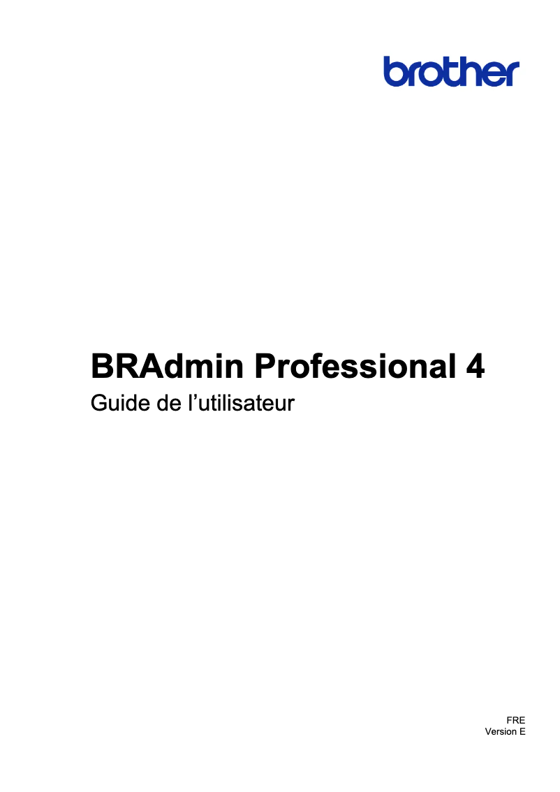 Page n°1 - Manuel utilisateur Brother ADS-4500W