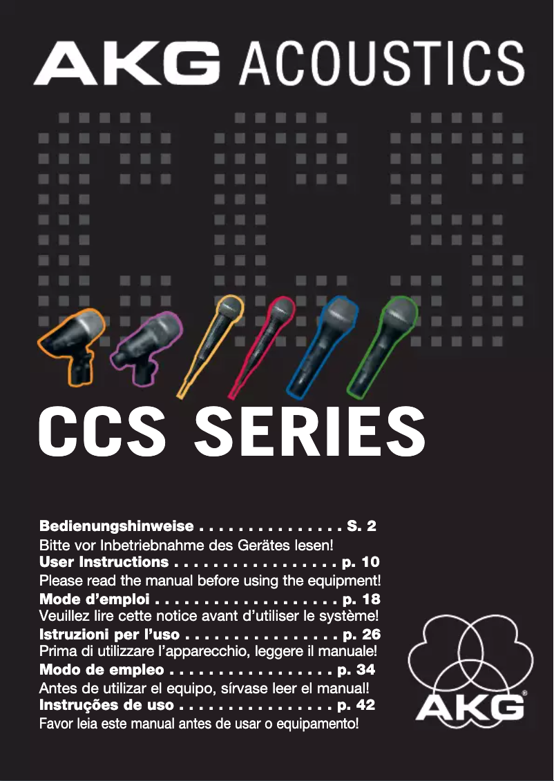 Page 1 de la notice Manuel utilisateur AKG D 55 S