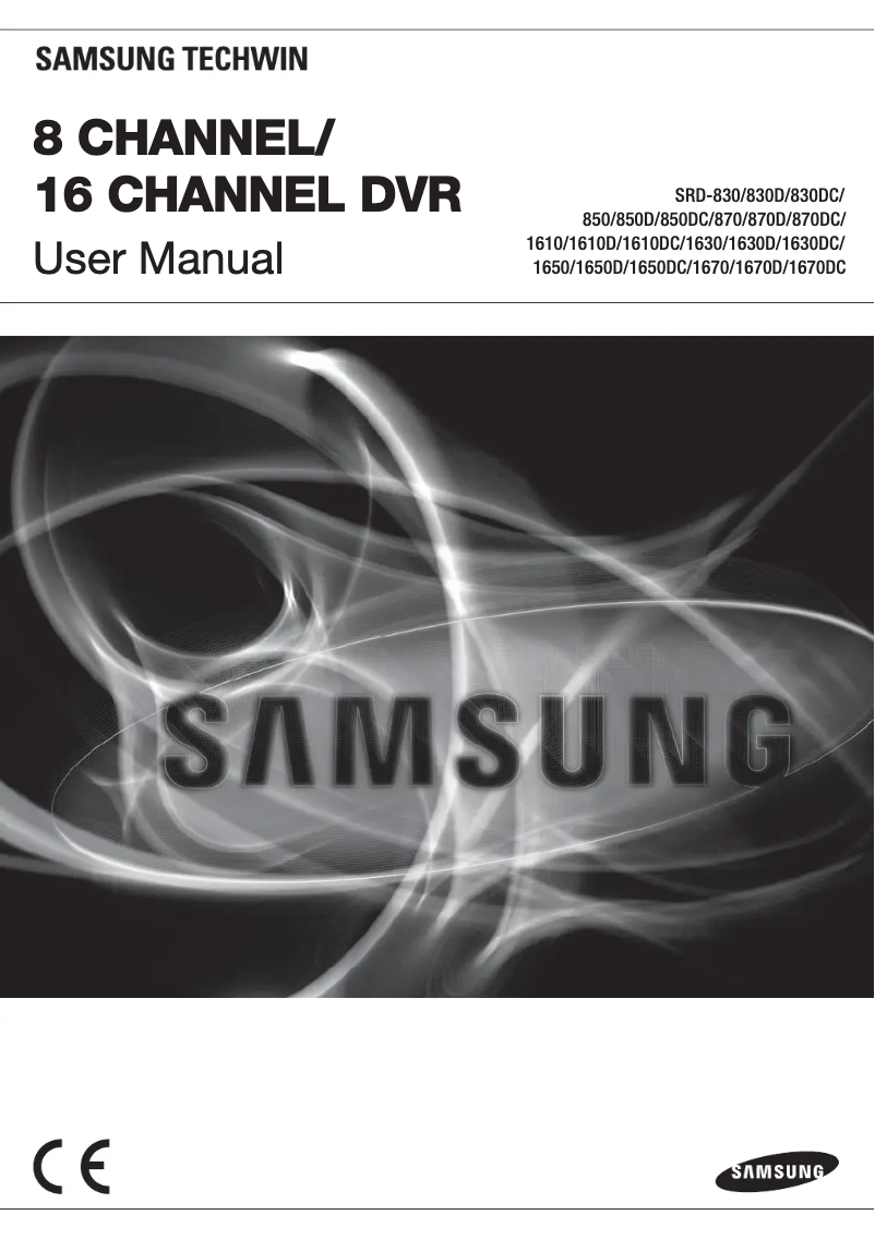 Page n°1 - Manuel utilisateur Samsung SRD-830D