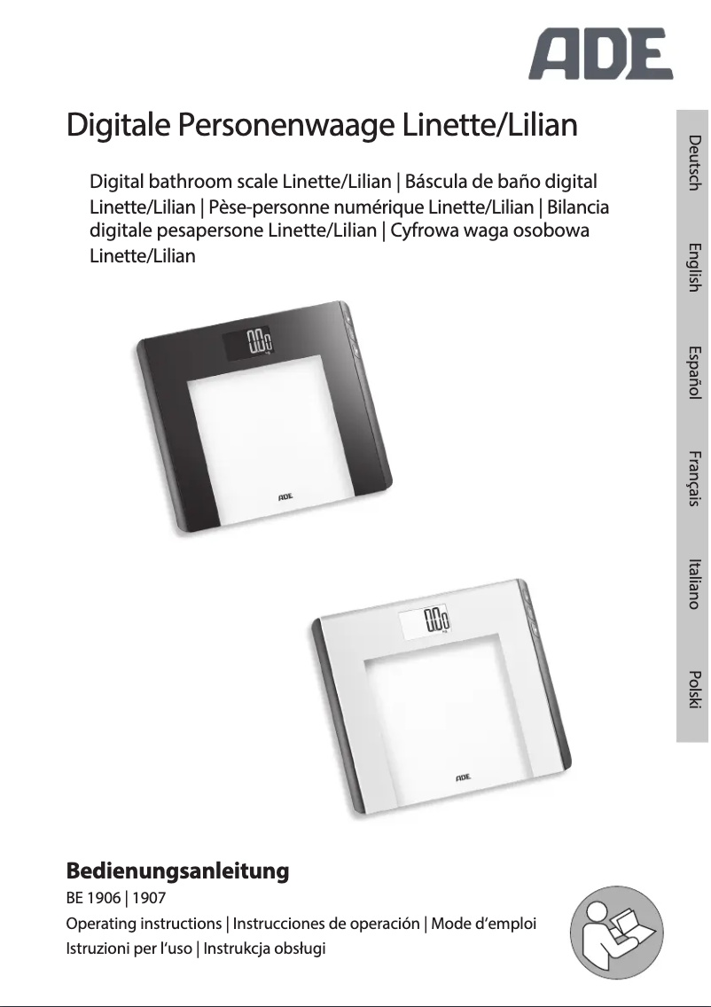 Page n°1 - Manuel utilisateur ADE Linette BE 1906