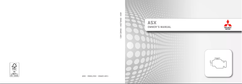 Page n°1 - Manuel utilisateur Mitsubishi ASX (2014)