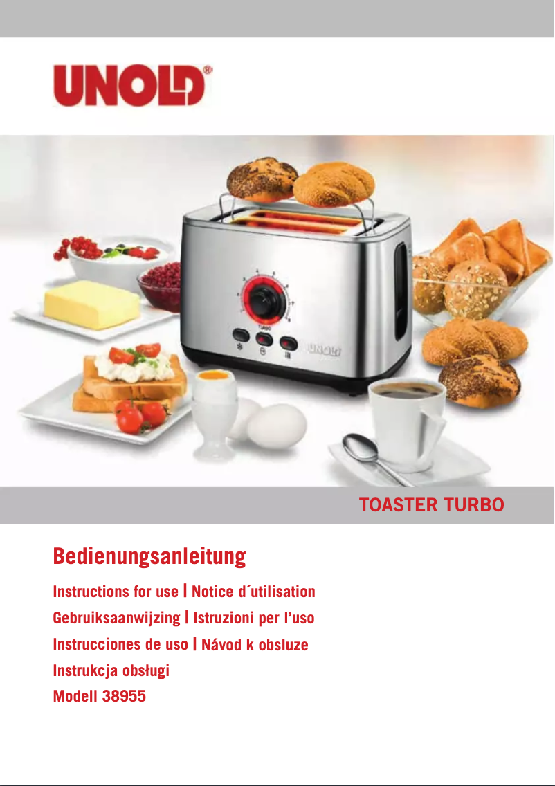 Page 1 de la notice Manuel utilisateur Unold Turbo 38955