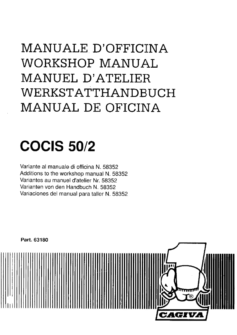 Image de la première page du manuel de l'appareil Cocis 50