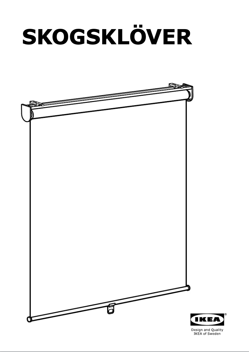 Image de la première page du manuel de l'appareil SKOGSKLOVER
