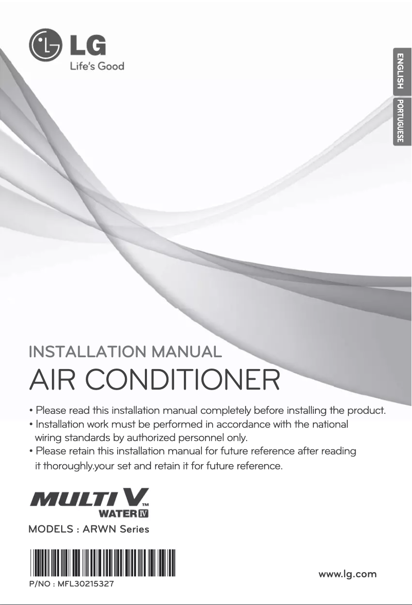 Page 1 de la notice Manuel utilisateur LG MULTI V ARWN200LAS4