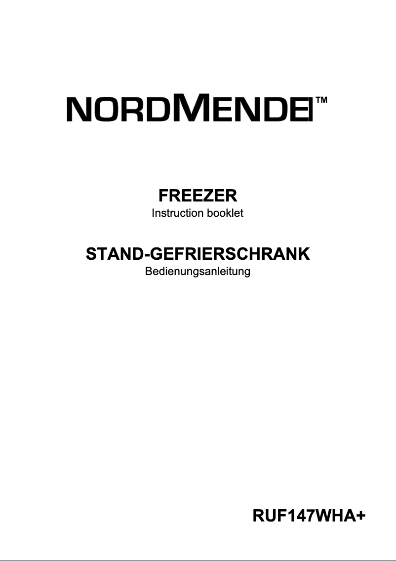 Page 1 de la notice Manuel utilisateur Nordmende RUF147WHAPLUS