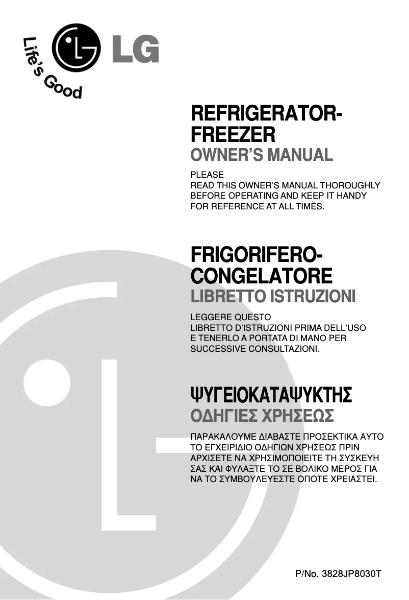 Page n°1 - Manuel utilisateur LG GN-U232R
