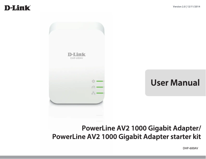 Image de la première page du manuel de l'appareil DHP-601AV