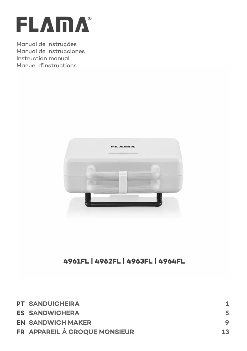 Página 1 del manual Manual de usuario Flama 4962FL