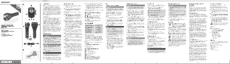 Page n°1 - Manuel utilisateur SilverCrest SKLN 8 A1
