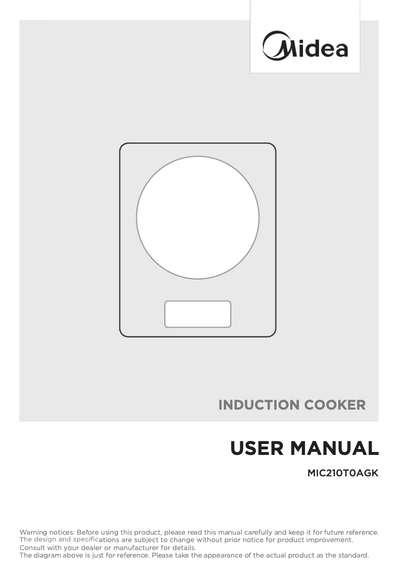 Página 1 del manual Manual de usuario Midea MIC210T0AGK