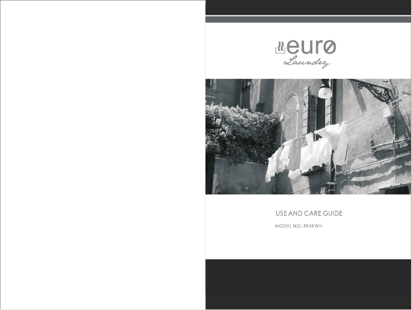 Page n°1 - Manuel utilisateur Euro Appliances EF6KWH
