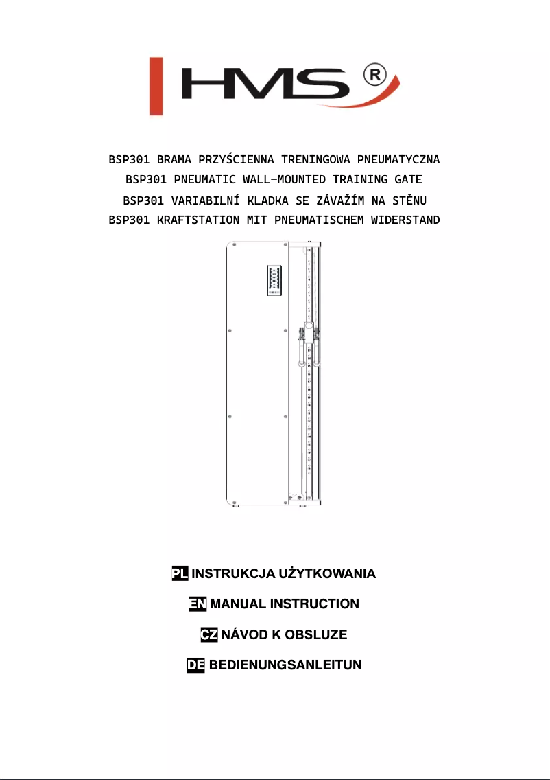 Page n°1 - Manuel utilisateur HMS Premium BSP301