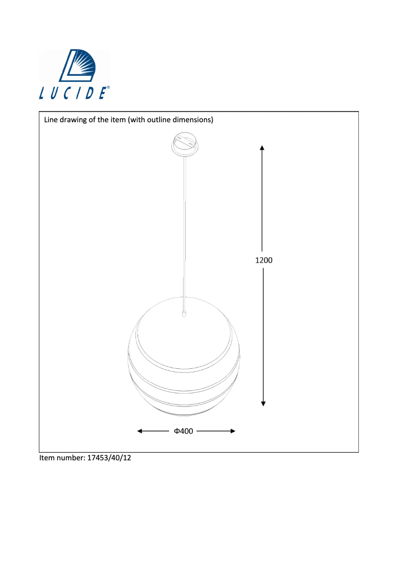 Page n°1 - Manuel utilisateur Lucide Volo