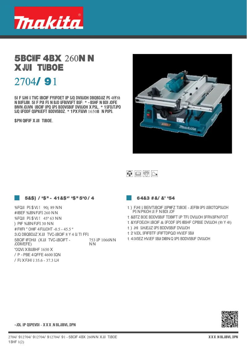 Image de la première page du manuel de l'appareil 2704NX1