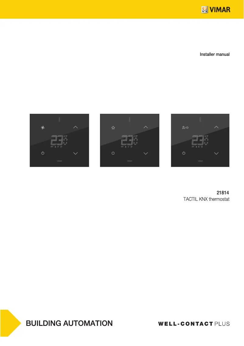 Page n°1 - Manuel utilisateur Vimar 21814.S.70