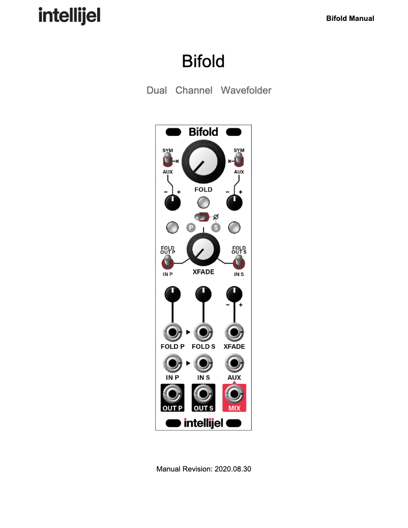 Page 1 de la notice Manuel utilisateur Intellijel Bifold