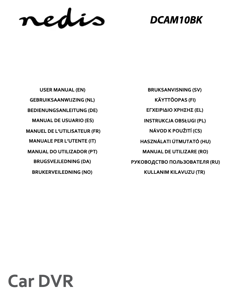 Image de la première page du manuel de l'appareil DCAM10BK