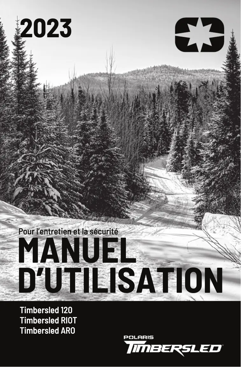 Page 1 de la notice Manuel utilisateur Timbersled RIOT 3 Pro (2023)