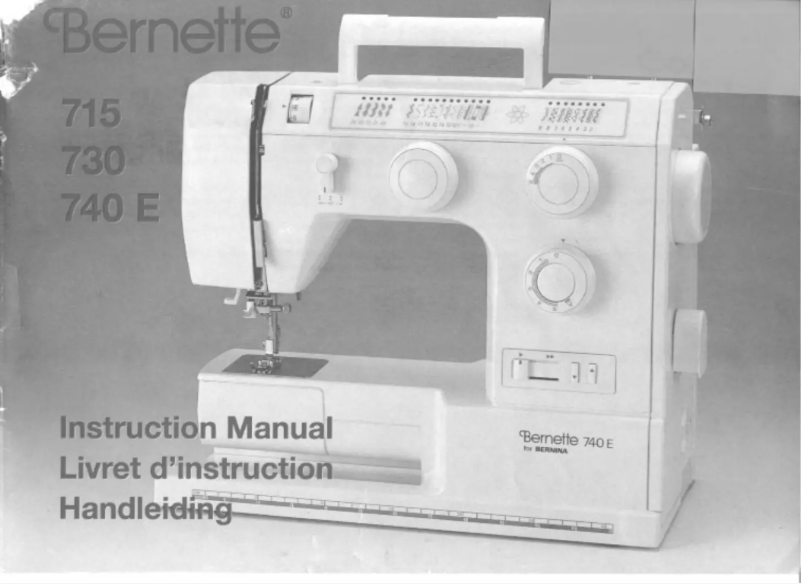 Page n°1 - Manuel utilisateur Bernina Bernette 715