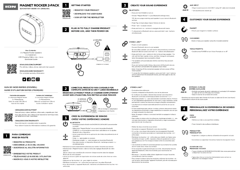Page 1 de la notice Guide de démarrage rapide ION Magnet Rocker