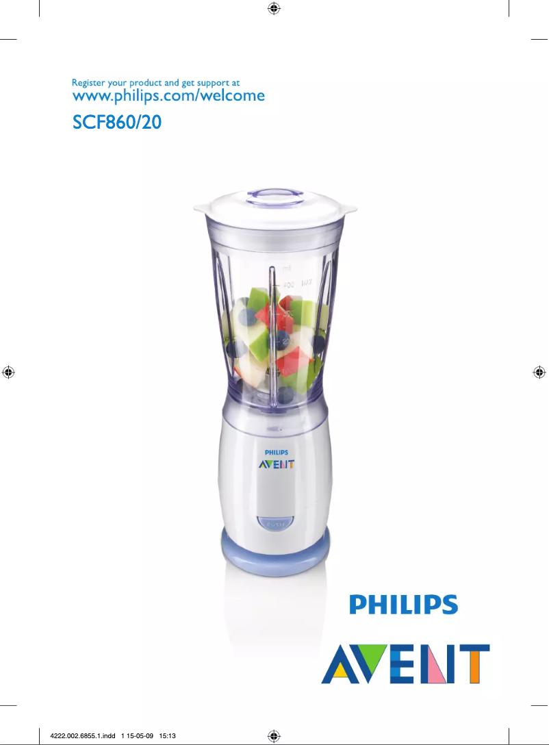Page n°1 - Manuel utilisateur Philips SCF860