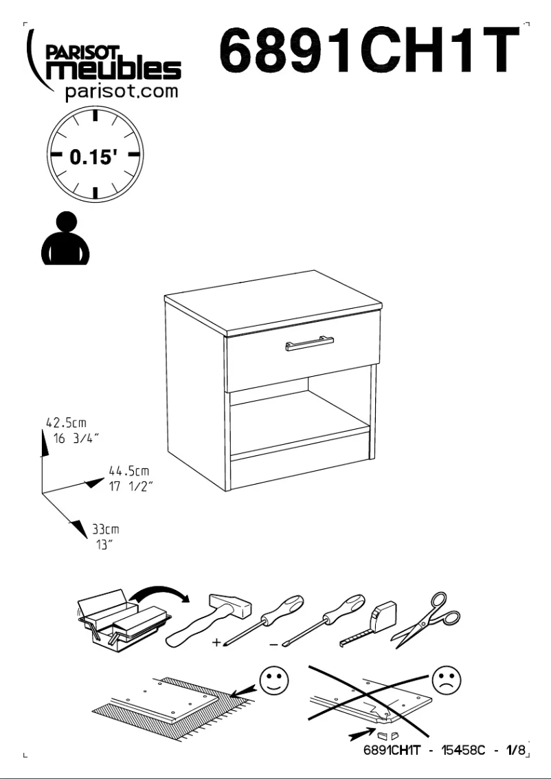 Page n°1 - Manuel utilisateur Parisot Infinity 6891CH1T