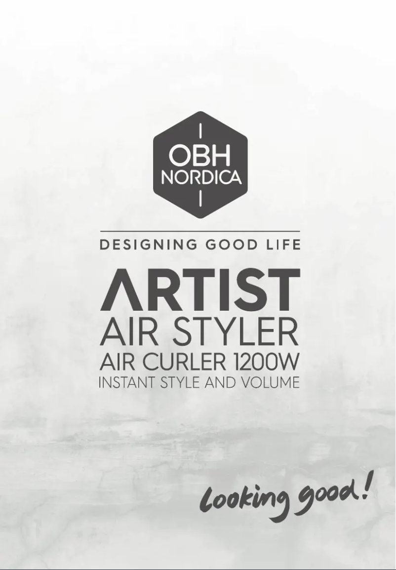 Image de la première page du manuel de l'appareil Artist Air Styler 3597