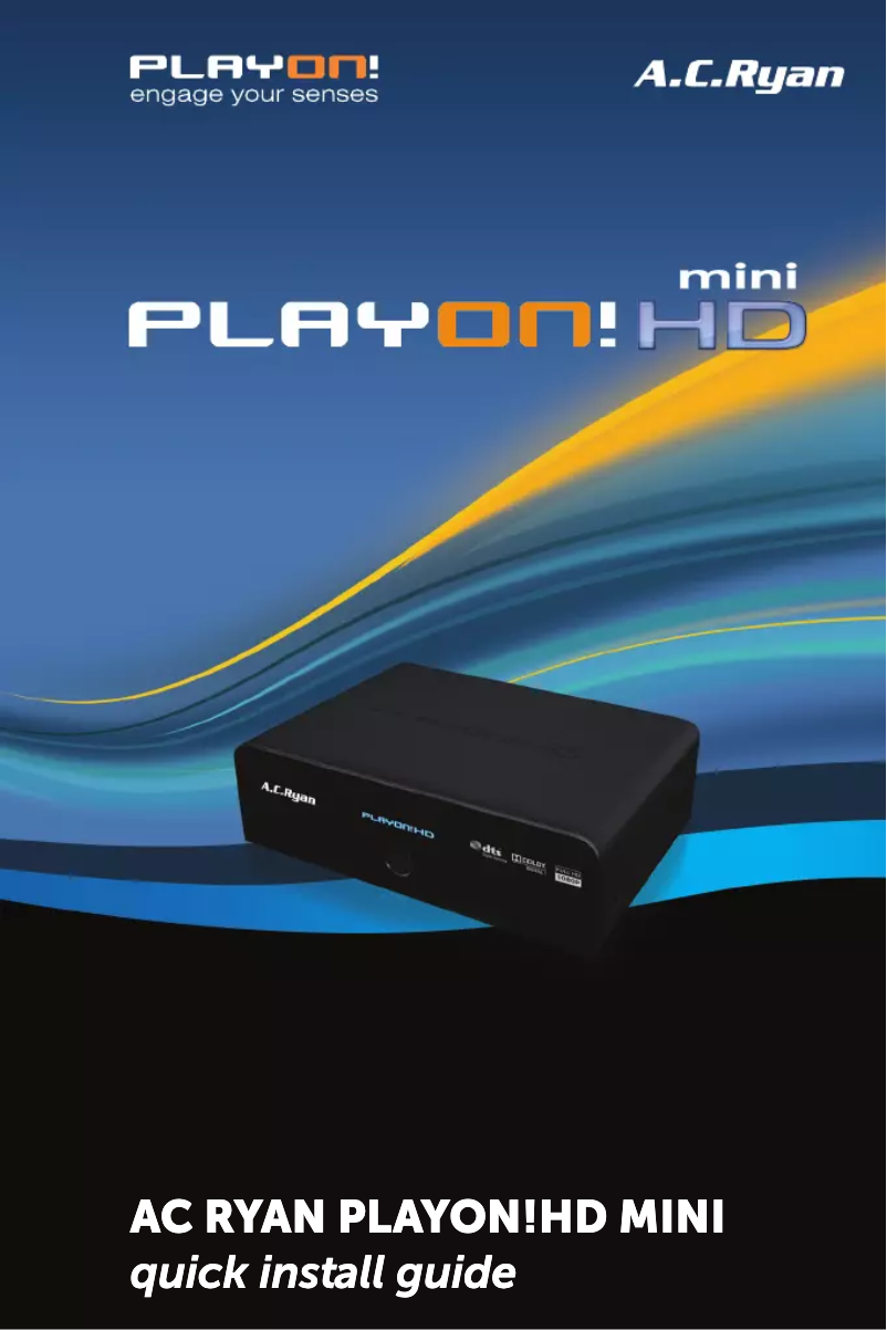 Page n°1 - Manuel utilisateur AC Ryan Playon!HD Mni ACR-PV73200