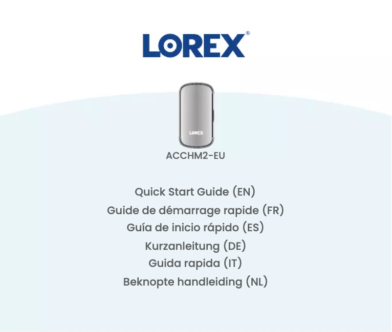 Página 1 del manual Guía de inicio rápido Lorex ACCHM2A-E