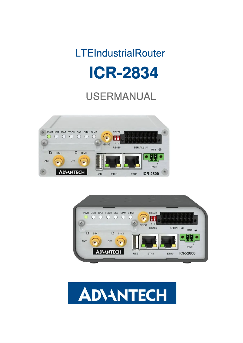 Image de la première page du manuel de l'appareil ICR-2834W