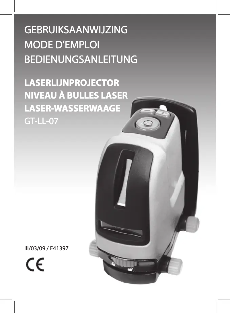 Image de la première page du manuel de l'appareil GT-LL-07